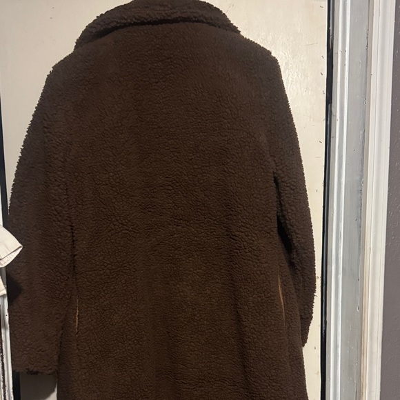 Elegant Brown Teddy Coat - Picture 3 of 4